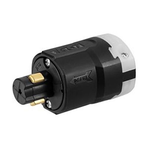 Main product image of Arrow Hart Locking Plug, 20A, Industrial, 125V, Black, White, Brass, Ultra Grip, 3-Pole, AHPL23005N