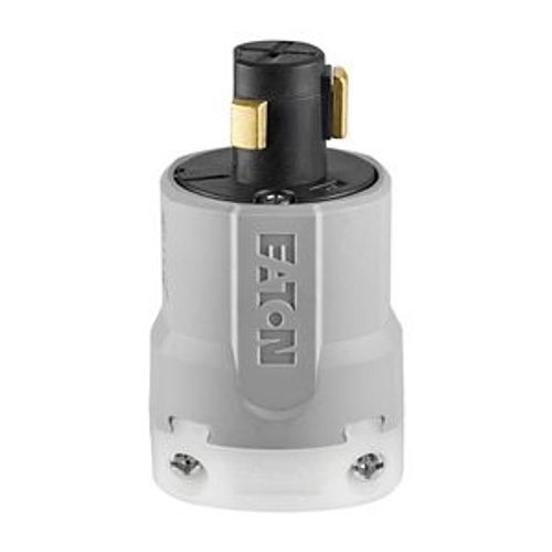 Main product image of Arrow Hart Locking Plug, #12-4 Awg, 20A, Hospital, 125V, Back Wiring, Gray, 2-Pole, 3-Wire, AHPL23056N