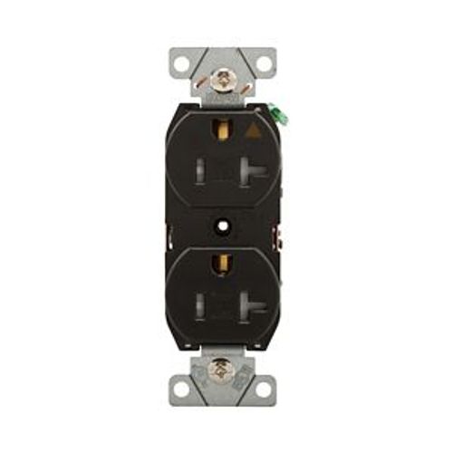 Main product image of Arrow Hart Industrial Duplex Receptacle, #14-10 Awg 15A 125V, Gray, Tamper-Resistant, AHTRIG5262GY