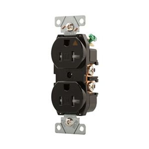 Main product image of Arrow Hart Industrial Duplex Receptacle, #14-10 Awg 15A 125V, Ivory, Tamper-Resistant, AHTRIG5262V