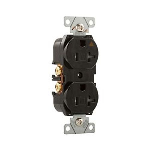 Main product image of Arrow Hart Industrial Duplex Receptacle, #14-10 Awg 15A 125V, Ivory, Tamper-Resistant, AHTRIG5262V