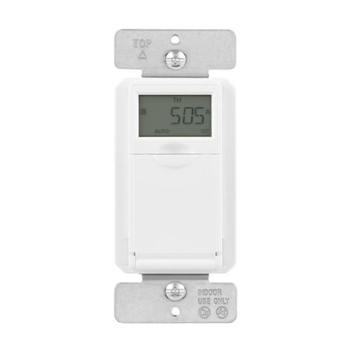 Main product image of Astronomic Programmable Timer, 15A, Flush Mount, 120V, 1800W, Single Pole And 3-Way, White, AT18HM-W-L