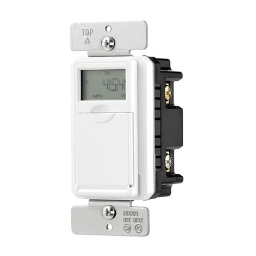 Main product image of Astronomic Programmable Timer, 15A, Flush Mount, 120V, 1800W, Single Pole And 3-Way, White, AT18HM-W-L