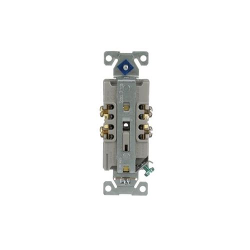 Main product image of Commercial Duplex Receptacle, #14-10 Awg 20A, 125V, Back & Side, Gray, High-Impact Nylon, BR20GY