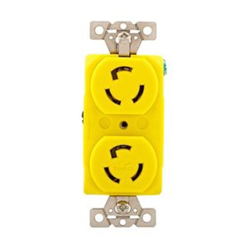 Main product image of Corrosion Resistant Locking Receptacle, #14-10 Awg, 15A, 125V, Duplex, L5-15, 2-Pole 3-Wire, CR4700