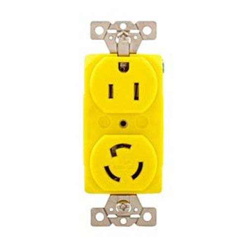 Main product image of Corrosion Resistant Locking Straight Blade Receptacle, #14-10Awg 15A, 125V, L5-15 2-Pole 3-Wire, CR5792