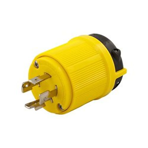 Main product image of Corrosion Resistant Locking Plug, #14-10 Awg 20A, 125/250V, Safety Grip, L14-20 3-Pole 4-Wire, CRL1420P