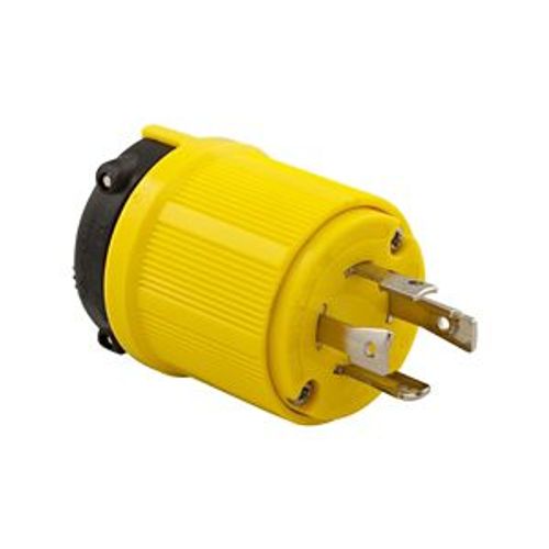 Main product image of Corrosion Resistant Locking Plug, #14-10 Awg 30A, 250V, SafetyGrip, L15-30 3-Pole 4-Wire, CRL1530P