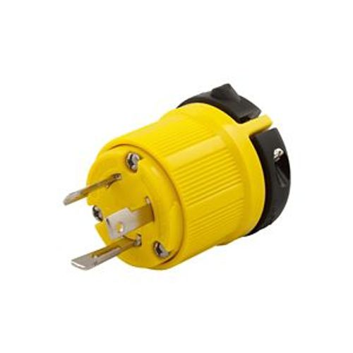 Main product image of Corrosion Resistant Locking Plug, #14-10 Awg 30A, 125V, SafetyGrip, L5-30, 2-Pole 3-Wire, CRL530P