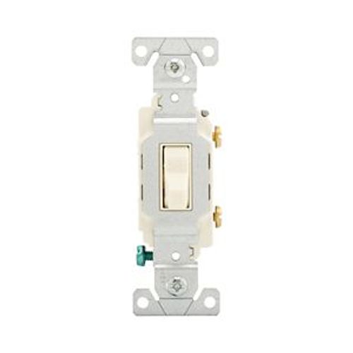 Main product image of Commercial Toggle Switch, #14-10 Awg 15A 120/277V, Almond, Load Type: Motor Control, Fan, 1-Pole, CS115A