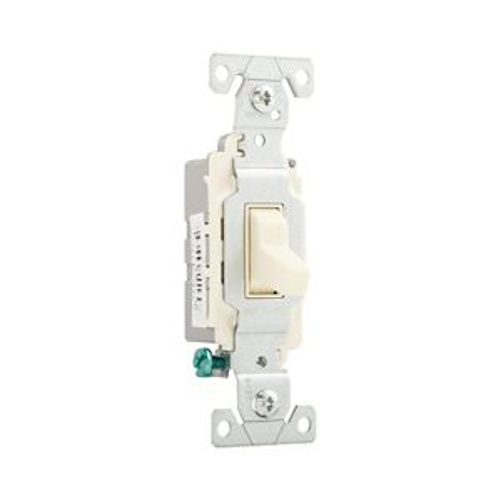 Main product image of Commercial Toggle Switch, #14-10 Awg 15A 120/277V, Almond, Load Type: Motor Control, Fan, 1-Pole, CS115A