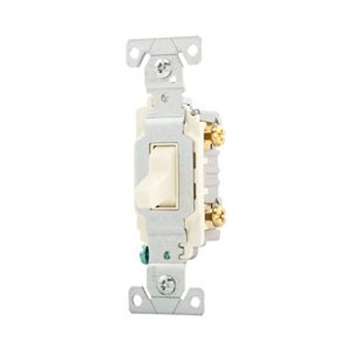Main product image of Commercial Toggle Switch, #14-10 Awg 15A 120/277V, Almond, Load Type: Motor Control, Fan, 1-Pole, CS115A