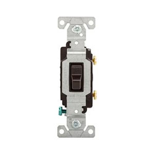 Main product image of Commercial Toggle Switch, #14-10 Awg 15A 120/277V, Brown, Load Type: Motor Control, Fan, 1-Pole, CS115B