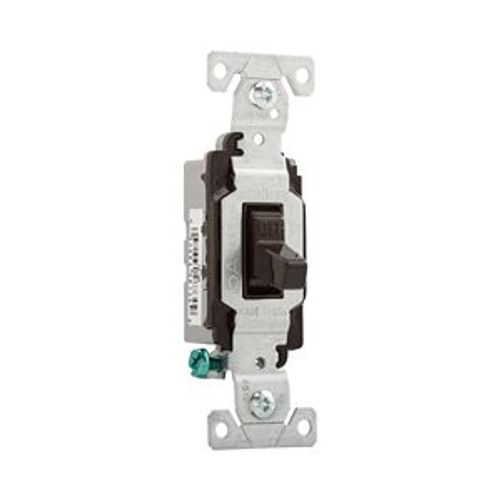 Main product image of Commercial Toggle Switch, #14-10 Awg 15A 120/277V, Brown, Load Type: Motor Control, Fan, 1-Pole, CS115B