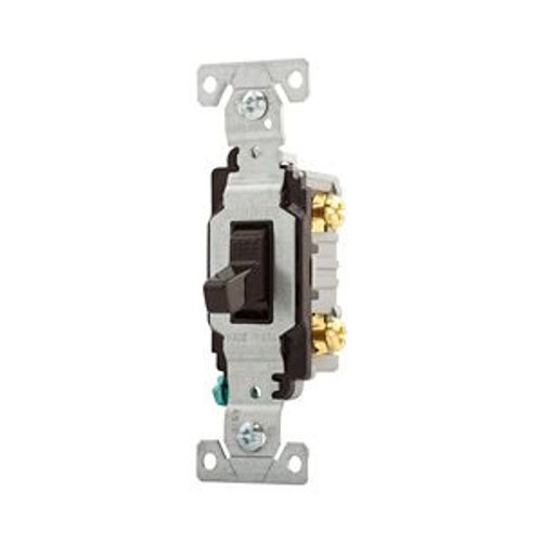 Main product image of Commercial Toggle Switch, #14-10 Awg 15A 120/277V, Brown, Load Type: Motor Control, Fan, 1-Pole, CS115B