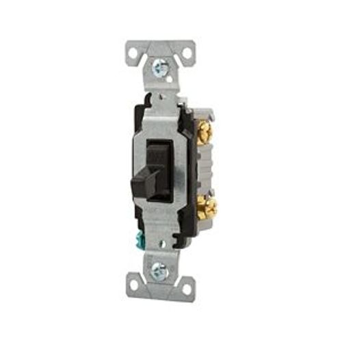 Main product image of Commercial Toggle Switch, #14-10 Awg 15A 120/277V, Black, Load Type: Motor Control, Fan, 1-Pole, CS115BK