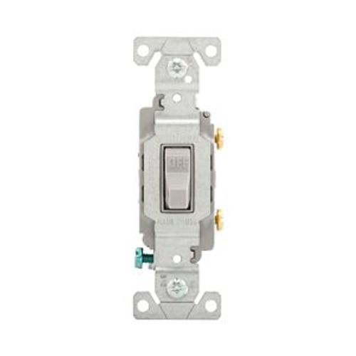 Main product image of Commercial Toggle Switch, #14-10 Awg 15A 120/277V, Gray, Load Type: Motor Control, Fan, 1-Pole, CS115GY