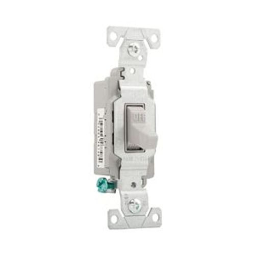 Main product image of Commercial Toggle Switch, #14-10 Awg 15A 120/277V, Gray, Load Type: Motor Control, Fan, 1-Pole, CS115GY