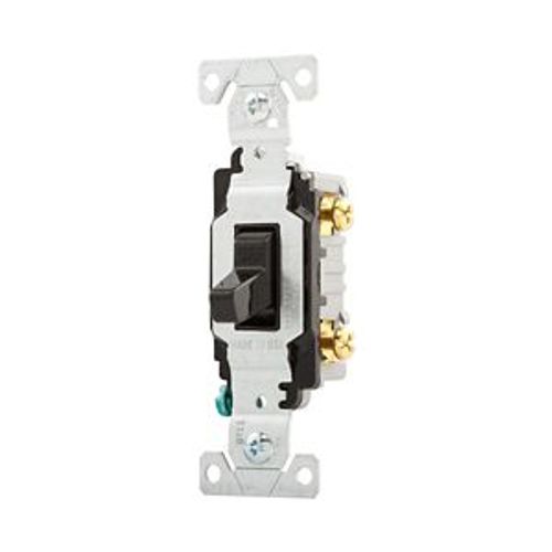 Main product image of Commercial Toggle Switch, #14-10 Awg 20A, 120/277V, Black, Load Type: Motor Control, Fan, 1-Pole, CS120BK