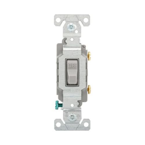 Main product image of Commercial Toggle Switch, #14-10 Awg 20A, 120/277V, Gray, Load Type: Motor Control, Fan, 1-Pole, CS120GY