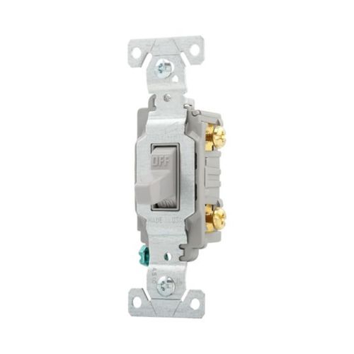 Main product image of Commercial Toggle Switch, #14-10 Awg 20A, 120/277V, Gray, Load Type: Motor Control, Fan, 1-Pole, CS120GY