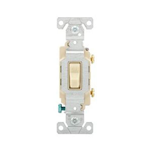 Main product image of Commercial Toggle Switch, #14-10 Awg 20A, 120/277V, Ivory, Load Type: Motor Control, Fan, 1-Pole, CS120V