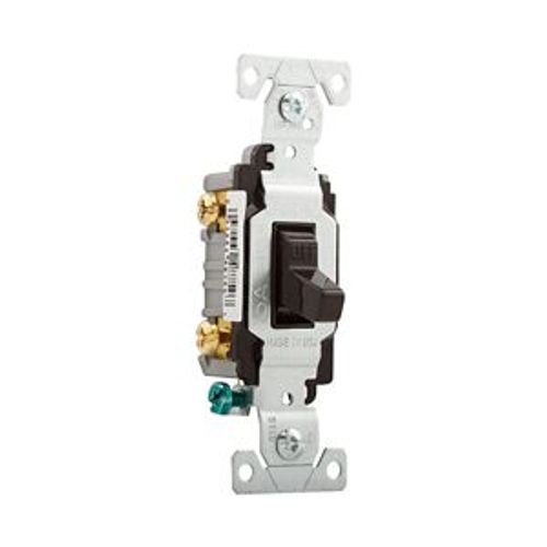 Main product image of Commercial Toggle Switch, #14-10 Awg 15A, 120/277V, Brown, Load Type: Motor Control, Fan, 2-Pole, CS215B