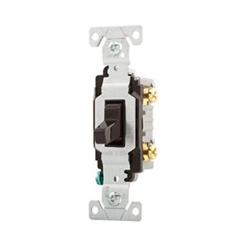 Main product image of Commercial Toggle Switch, #14-10 Awg 15A, 120/277V, Brown, Load Type: Motor Control, Fan, 2-Pole, CS215B