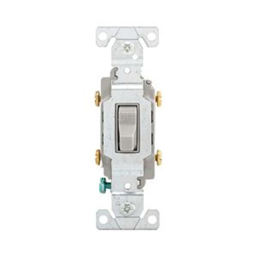 Main product image of Commercial Toggle Switch, #14-10 Awg 15A, 120/277V, Gray, Load Type: Motor Control, Fan, 2-Pole, CS215GY