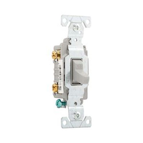 Main product image of Commercial Toggle Switch, #14-10 Awg 15A, 120/277V, Gray, Load Type: Motor Control, Fan, 2-Pole, CS215GY