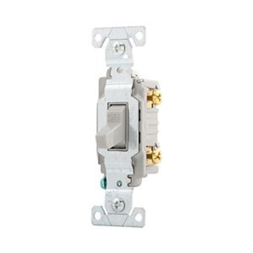 Main product image of Commercial Toggle Switch, #14-10 Awg 15A, 120/277V, Gray, Load Type: Motor Control, Fan, 2-Pole, CS215GY