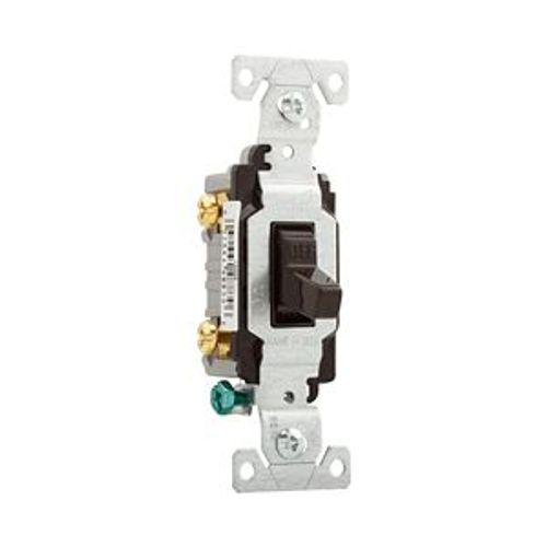 Main product image of Commercial Toggle Switch, #14-10 Awg 20A, 120/277V, Brown, Load Type: Motor Control, Fan, 2-Pole, CS220B