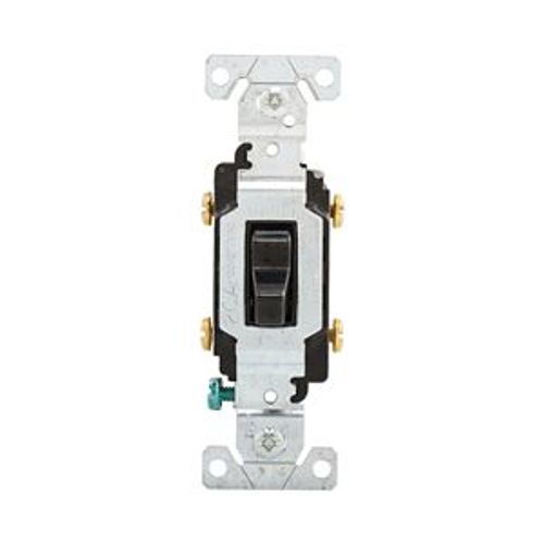 Main product image of Commercial Toggle Switch, #14-10 Awg 20A, 120/277V, Black, Load Type: Motor Control, Fan, 2-Pole, CS220BK