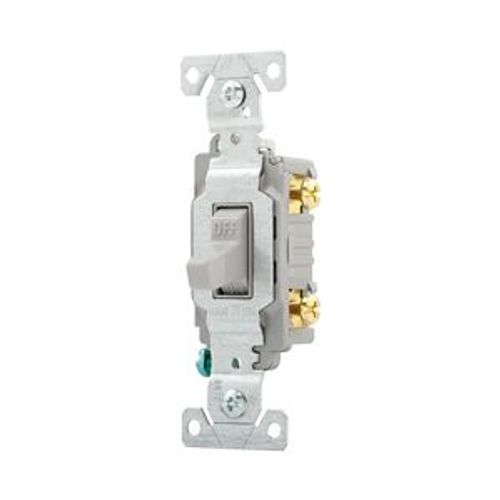 Main product image of Commercial Toggle Switch, #14-10 Awg 20A, 120/277V, Gray, Load Type Motor Control, Fan, 2-Pole, CS220GY