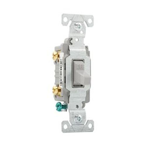 Main product image of Commercial Toggle Switch, #14-10 Awg 20A, 120/277V, Gray, Load Type Motor Control, Fan, 2-Pole, CS220GY