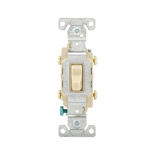 Main product image of Commercial Toggle Switch, #14-10 Awg 20A, 120/277V, Ivory, Load Type: Motor Control, Fan, 2-Pole, CS220V
