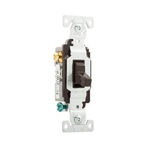 Main product image of Commercial Grade Toggle Switch, #14-10 Awg, 15A, 120/277V, Side Wire, Screw, Brown, 3-Way, CS315B