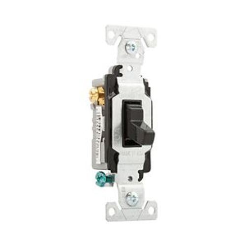 Main product image of Commercial Grade Toggle Switch, #14-10 Awg, 20A, 120/277V, Side Wire, Screw, Black, 3-Way, CS320BK