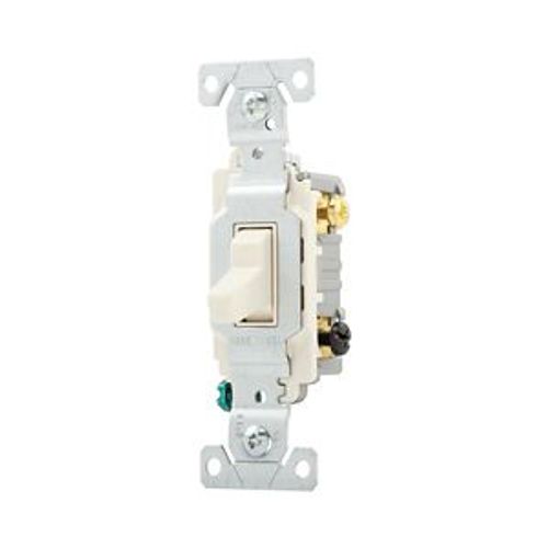 Main product image of Commercial Grade Toggle Switch, #14-10 Awg, 20A, 120/277V, Side Wire, Screw, Light Almond, 3-Way, CS320LA