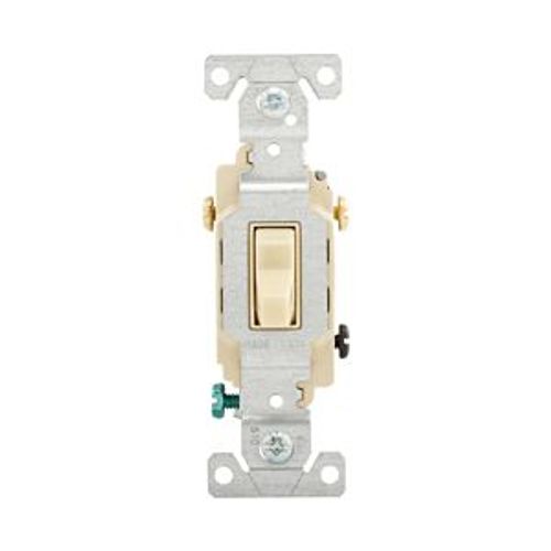 Main product image of Commercial Grade Toggle Switch, #14-10 Awg, 20A, 120/277V, Side Wire, Screw, Ivory, 3-Way, CS320V