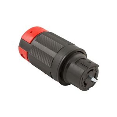 Main product image of Locking Connector, #10-6Awg, 50A, 125V, Black, Red, 2-Pole, 3-Wire, 0.44 To 1.06 In, CS6360EX