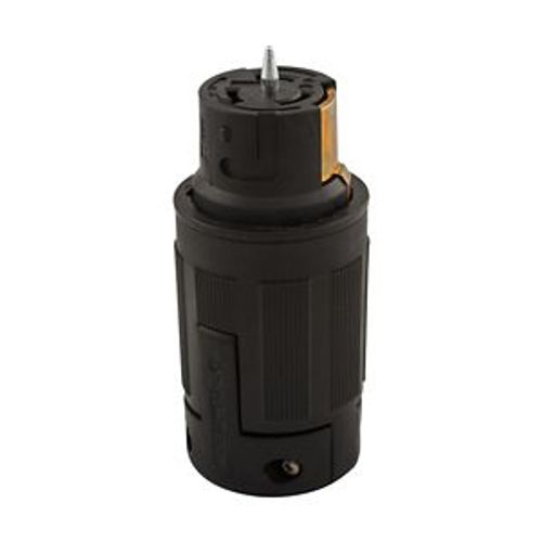 Main product image of Locking Connector, #10-6Awg, 50A, 125/250V, Back Wiring, Black, 3-Pole, 4-Wire, 0.44 To 1.25", CS6364EXBK