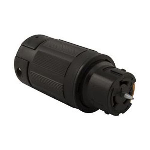 Main product image of Locking Connector, #10-6Awg, 50A, 125/250V, Back Wiring, Black, 3-Pole, 4-Wire, 0.44 To 1.25", CS6364EXBK
