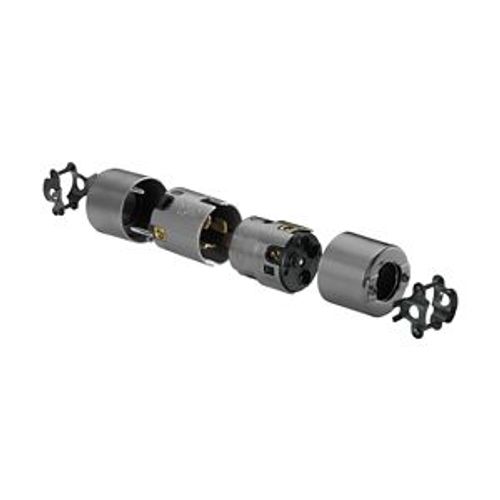 Main product image of Locking Plug, #10-6Awg, 50A, 125/250V, Back Wiring, Steel,Armored, 3-Pole, 4-Wire, Steel, CS6365