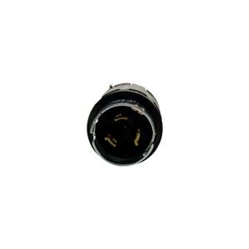 Main product image of Locking Plug, #10-6Awg, 50A, 125/250V, Back Wiring, Black, 3-Pole, 4-Wire, 0.44 To 1.25", CS6365EXBK