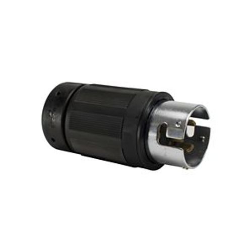 Main product image of Locking Plug, #10-6Awg, 50A, 125/250V, Back Wiring, Black, 3-Pole, 4-Wire, 0.44 To 1.25", CS6365EXBK