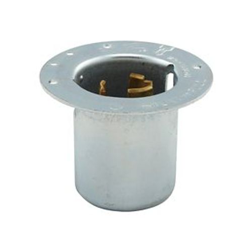 Main product image of Arrow Hart California Standard Locking Flanged Inlet, #10-6Awg, 50A, 125V, Steel, 2-Pole 3-Wire, CS6377