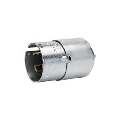 Main product image of Locking Plug, #10-6Awg, 50A, 250V, Steel,Armored, 2-Pole, 3-Wire, Steel, 0.68 To 1.13", CS8265