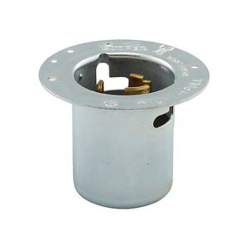 Main product image of Arrow Hart California Standard Locking Flanged Inlet, #10-6Awg, 50A, 250V, Steel, 2-Pole 3-Wire, CS8275