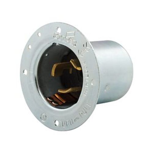 Main product image of Arrow Hart California Standard Locking Flanged Inlet, #10-6Awg, 50A, 250V, Steel, 2-Pole 3-Wire, CS8275